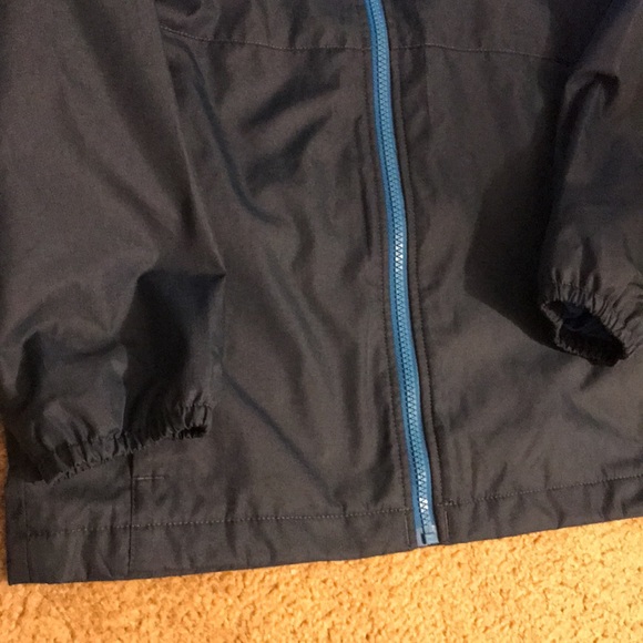 Columbia raincoat Boys Sz L zip up w fleece lining - Picture 3 of 5
